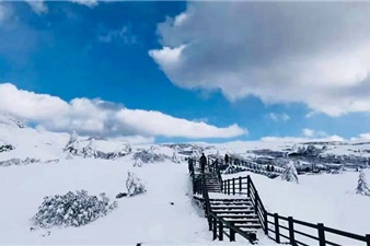 Cơn Sốt "Săn Tuyết" Ngay Sát Vách Việt Nam: Núi Kiệu Tử Côn Minh Đẹp Tựa Trời Âu